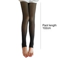 thumbnail image 2 of Medias térmicas de cintura alta opacas de invierno para mujer, parte superior de control con forro polar, pantimedias cálidas, 200 g, 2 of 5