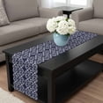 thumbnail image 4 of Blue Geometric Abstract Table Runner 72 Inches Long, Contemporary Modern Art White Kitchen Coffee Dining Table Decoration for Home Party Birthday Wedding Home Decor 13x72 Inches, 4 of 8
