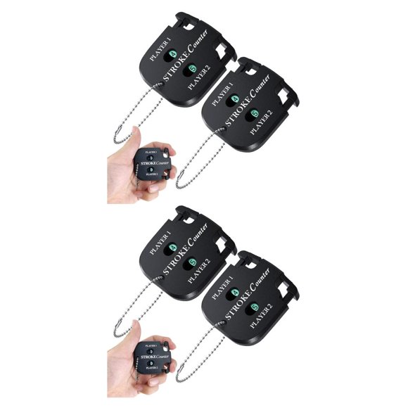 Maoww Golf Score Counter Training Exercise 2 Digits Count Stroke Indicator Beginner Scoring Keeper Portable Putt Trainer with Lanyard 2Set