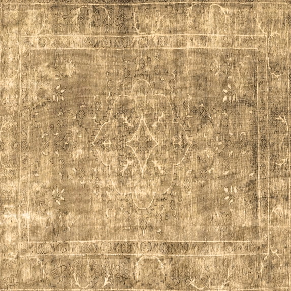 Ahgly Company Indoor Square Persian Brown Traditional Area Rugs, 3' Square