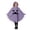 Purple, variant on LILIYA Halloween Party Outfit Cloak, Hooded Skeleton Cape Cos Wear Spooky Ghost Print Irregular Lightweight for Children Trick-or-Treating Gatherings