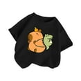 thumbnail image 2 of Zecgelong T-Shirt Décontracté à Manches Courtes pour Garçons et Filles, Col Rond, Imprimé Animal de Dessin Animé, Taille 4-6 Ans, 2 of 3