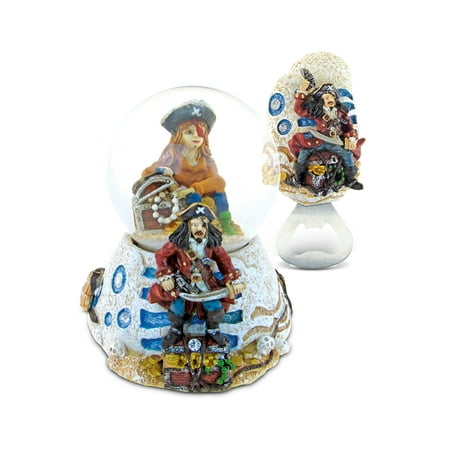 Goose Magnet - Puzzled Pirate Resin Stone Finish Collection including Snow Globe and Magnet