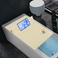 thumbnail image 2 of Bathtub Cover - Foldable Bathtub Cover, Tub Cover for Bathtub, 59''L x 31.5''W, PVC Bath Tray, Bath Insulation Cover, Foldable Bathtub Board for Salons, Hotels, Homes, Spa (Yellow 59''L x 27.5''W), 2 of 16