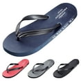 thumbnail image 6 of Leozcaa Flip Flops for Men with Arch Support Waterproof Beach Slipper Non-Slip Letter Print Slide Sandals, 6 of 7