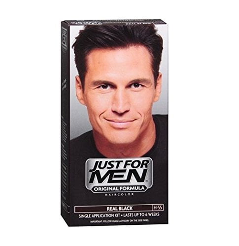 Just For Men Shampoo-In Easy & Fast Hair Color Real Black H-55 Natural Look