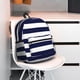 thumbnail image 5 of Easygdp Navy Blue And White Stripes Mochila Casual para Portátil, Mochila para Escuela, Viajes, Negocios, 5 of 6