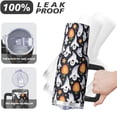 thumbnail image 4 of Halloween Tumbler 40 oz with Handle and Straw Haunted Pumpkin Bat Ghost Cup Halloween Gifts for Women Travel Mug, 4 of 5