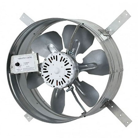 iLIVING Newest Automatic Gable Mount Attic Ventilator Fan with Adjustable Thermostat, 3.10 (Best Solar Powered Gable Fan)