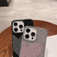 thumbnail image 2 of for iPhone Case,Luxury Glitter Crystal Sparkle Sparkly Love Heart Diamend Bumper Camera Lens Protection Soft Shockproof Phone Case (Blue,iPhone 13 Pro), 2 of 5