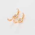 thumbnail image 4 of Arracadas Huggies Swarovski P/ Niña o Adulto Oro 18K Lam dorado Unitalla, 4 of 7