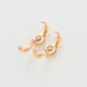 thumbnail image 4 of Arracadas Huggies Swarovski P/ Niña o Adulto Oro 18K Lam dorado Unitalla, 4 of 7