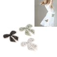 thumbnail image 1 of Bow Knot Rhinestones Patches, Easy Operation Exquisite Iron On Patches  for Clothing for Girls, 1 of 8