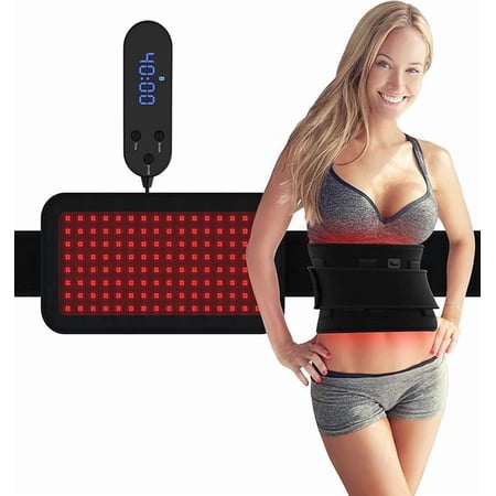 Red Light Belt,384 PCS Lamp Beads, Red & Infrared Light For Body ,Joint&Back Deep Tissue,Flexible & Detachable Deep Pad With Timer