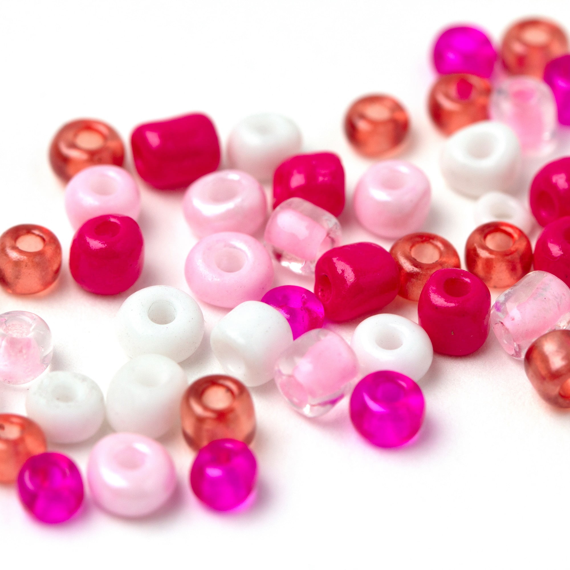 Cousin DIY Pink E-bead Bulk Pack, Multi-color, Adult, Unisex, 100 g, 1000+ Pieces