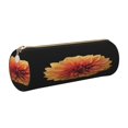 thumbnail image 1 of Disketp Orange Dalia Estuche Organizador de Lápices de Cuero, Estuche de Oficina con Cremallera para Bolígrafo y Lápiz, 1 of 6