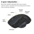 thumbnail image 3 of 2.4G Wireless Optical Vertical Mouse 6 Keys Ergonomic Office Mouse 3 Adjustable DPI Comfortable Hand Feel for PC Laptop Black, 3 of 8