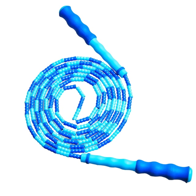 FRCOLOR skipping rope Blue PVC Fitness Rope for Workout Use Lightweight Easy to Carry Adjustable Length 3.401.006 Foot,106.3"X0.24"X0.2"