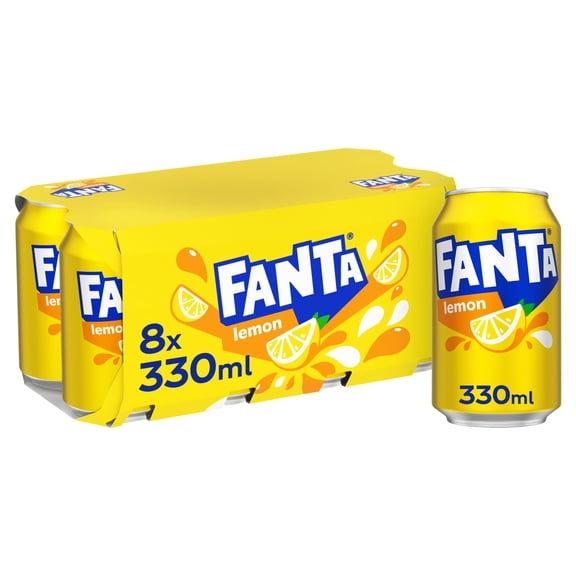 Fanta Lemon 8 X 330Ml, Imported from Britain