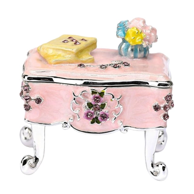Forma de muebles Organizador de joyería Ornamento escultura Caja de almacenamiento de joyas de joyería Caja de baratijas para aretes Suministros para Mesa