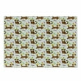 thumbnail image 1 of Kitten Cutting Board, Cartoon Style Cat Lover Pattern of Animal with a Party Hat and Sugars, Decorative Tempered Glass Cutting and Serving Board, in 3 Sizes, by Ambesonne, 1 of 2