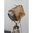 thumbnail image 2 of Classical Wooden SpotLight With Tripod industrial Nautical Floor Lamp Living Room, 2 of 3