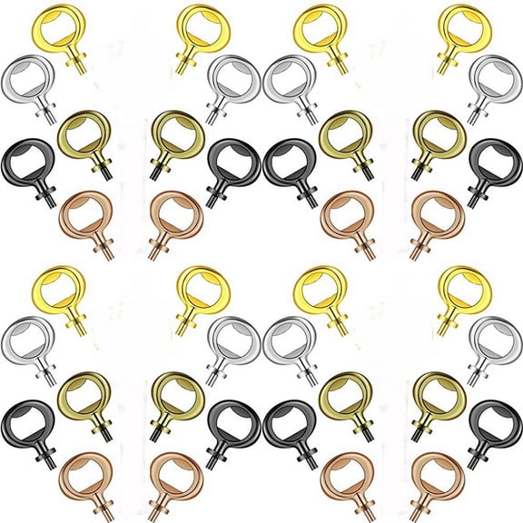 40 Pieces Bottle Opener Inserts Kit Bottle Opener Hardware Insert Beer Opener for Wedding DIY Craft Wood Turning Project