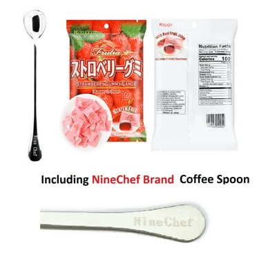 NineChef Bundle - Kasugai Gummy Strawberry   1 NineChef Brand Long Handle Spoon