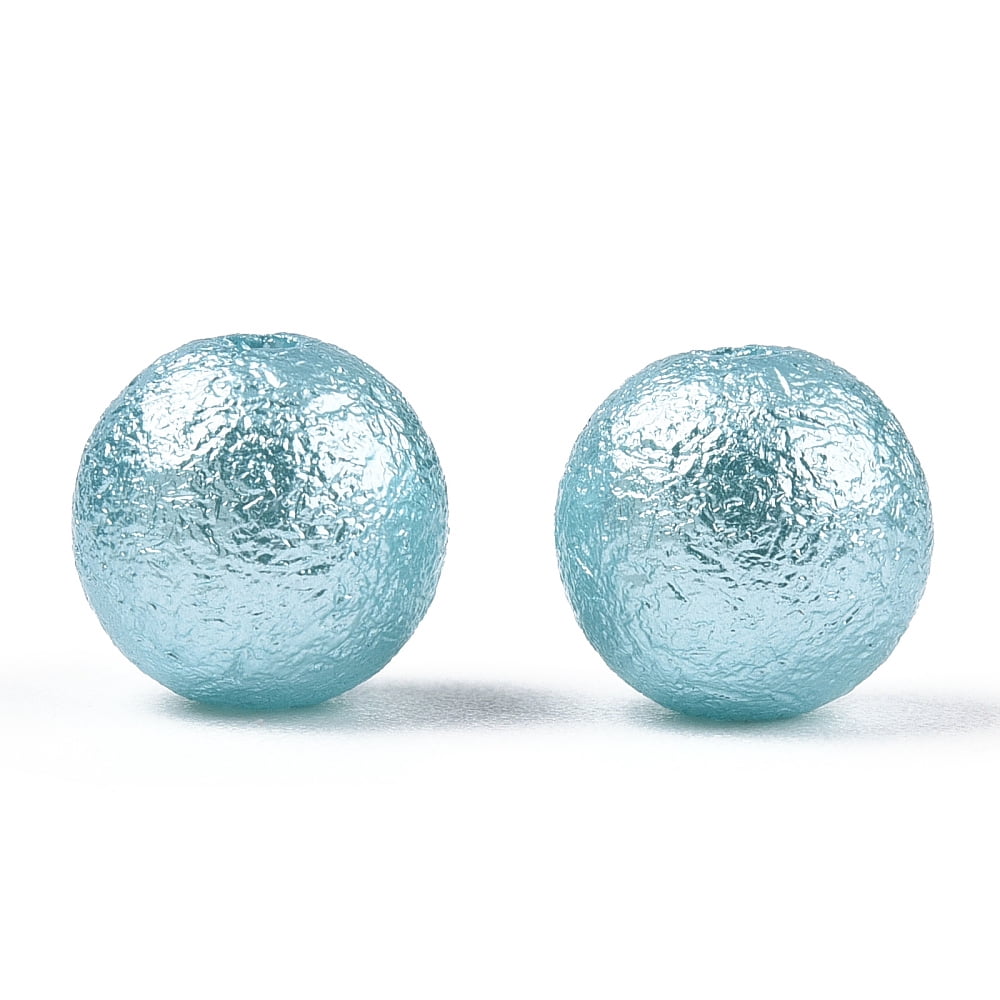 1bag Matte Round Plastic Imitation Pearl Beads Pale Turquoise 8mm Hole: 1mm about 2000pcs/bag