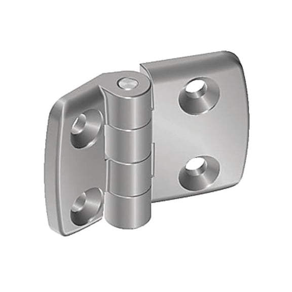 Fath Hinge, Aluminum, Silver, 48 mm, 52 mm 095A2525F