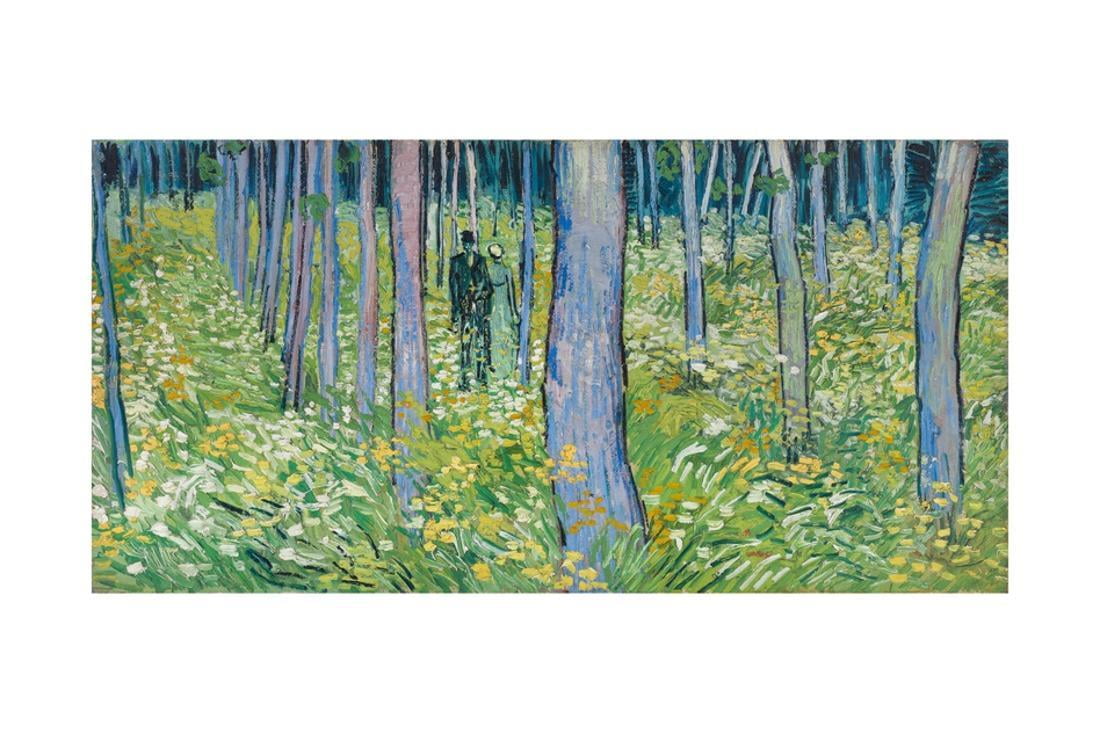 vincent van gogh undergrowth with two figures