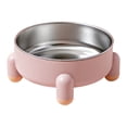 thumbnail image 1 of Cuenco para gatos de cuatro patas antivuelco, cuenco para mascotas de acero inoxidable para perros, 1 of 5