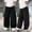 Black, variant on Crunowin Boys Casual Wide Leg Pants, Cotton Loose Sporty Lightweight Kids Everyday Trousers Khaki 9-10 T