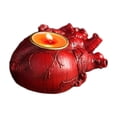 thumbnail image 2 of Red Heart Shaped Resin Candlestick, 3.3 Inch Detachable Halloween Decor Ornament, Intricate Horror Prop For Party Table Centerpiece, Spooky Home Decoration Accessory With Elegant Craftsmanship, 2 of 6