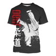 thumbnail image 1 of Camiseta Casual Impresa En 3d Con Patrón De Taekwondo, 1 of 5