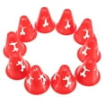 thumbnail image 4 of Brightly Colored PE Cones for Sports Training and Play Use Red 10 Pcs 6.7 Inches, 4 of 9