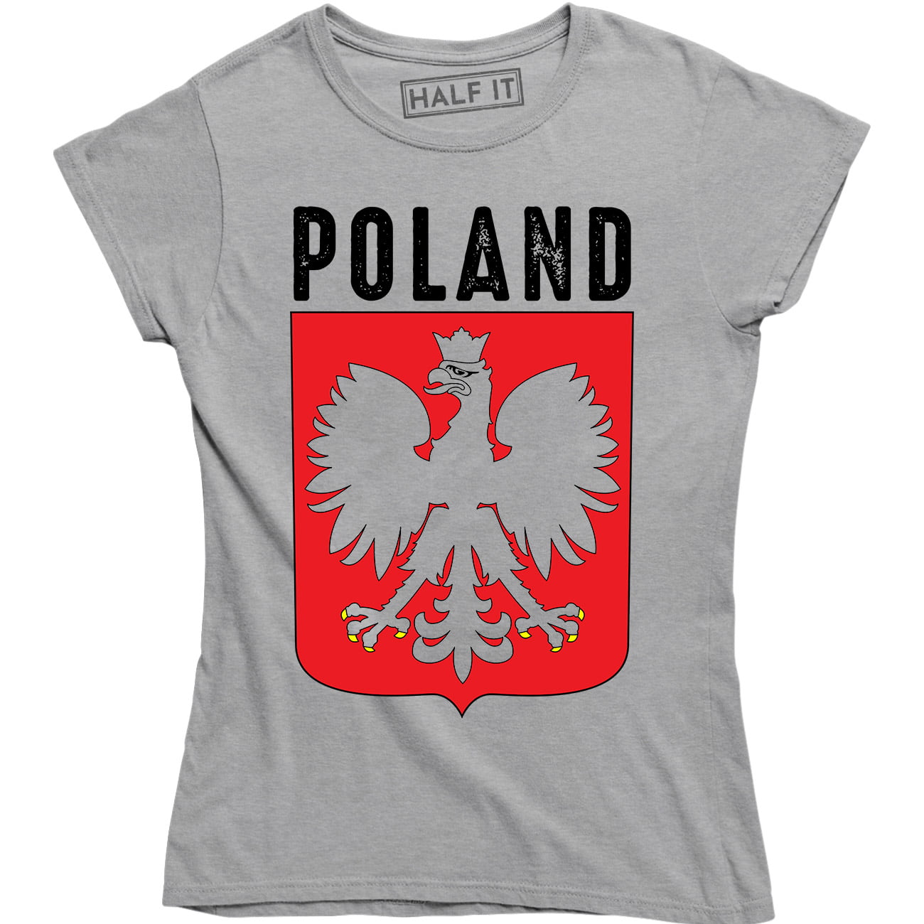 Half It - Poland Polska Polish Football Country Flag Motif Women's T ...