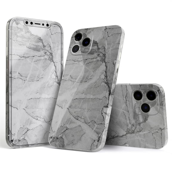 DesignSkinz Gray Slate Marble Full-Body Skin Decal Wrap Cover for iPhone 16