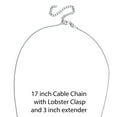 thumbnail image 4 of PEORA 925 Sterling Silver Sculpted Fan Pendant Necklace for Women with 17 inch Chain + 3 inch extender, Hypoallergenic Fine Jewelry, 4 of 4