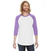 Unisex Poly-Cotton 3/4 Sleeve Raglan T-shirt