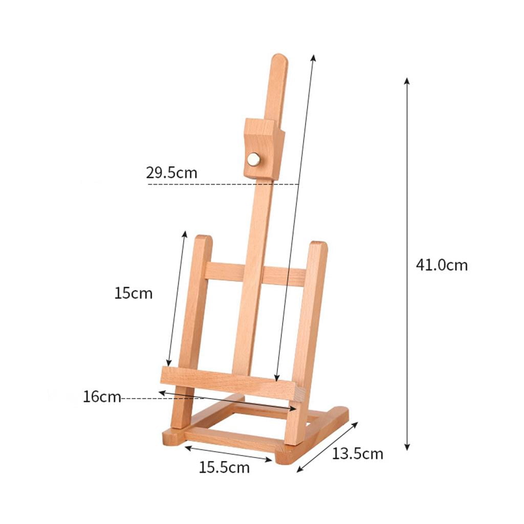 FVDPWYE Small Tabletop Easel Painting Display Art Easel Desktop Easel Adjustable H-Frame Easel Studio Easel Stand, Premium Wood Sketching Easel