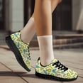 thumbnail image 4 of Psesaysky Yellow Printed Running Shoes for Women for Barbers Lightweight Breathable Walking Sneakers Anti-Slip Durable Tennis Shoes for Women, 4 of 8