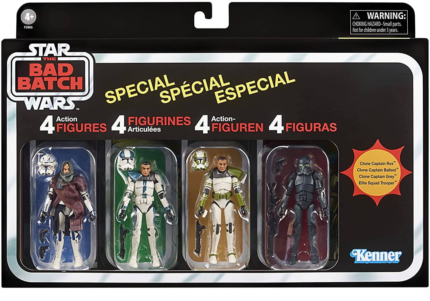 Hasbro F2886 3.75 inch Star Wars The Vintage Collection The Bad Batch Special 4-Pack