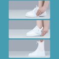 thumbnail image 3 of CSChome Couvre-Chaussures Imperméables Réutilisables Pliables Couvre-Chaussures Imperméables Longueur Complète Fermeture Éclair Antidérapants, 3 of 5
