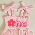 thumbnail image 5 of Zanarzt Baby Girl Summer Romper Cotton Baby Girl Clothes Outfit Sleeveless Romper Bodysuit with Headband Light Pink,3-6 Months, 5 of 6