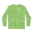 thumbnail image 3 of Abstract Tapered Sparkling Green Fashion Design Men's Long Sleeve AOP Shirt, 3 of 7
