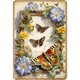 thumbnail image 1 of Placa Metal Vintage Insecto Pintura Hierro Rectangular Arte Pared 40x30cm, 1 of 9