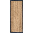 thumbnail image 2 of Indian Handmade Braided Inner Natural Jute with Navy Blue Jute Border Design Area Rug 2 x 4 Feet (61 cm x 122 cm), Floor Decor Rugs/Carpet, 2 of 5