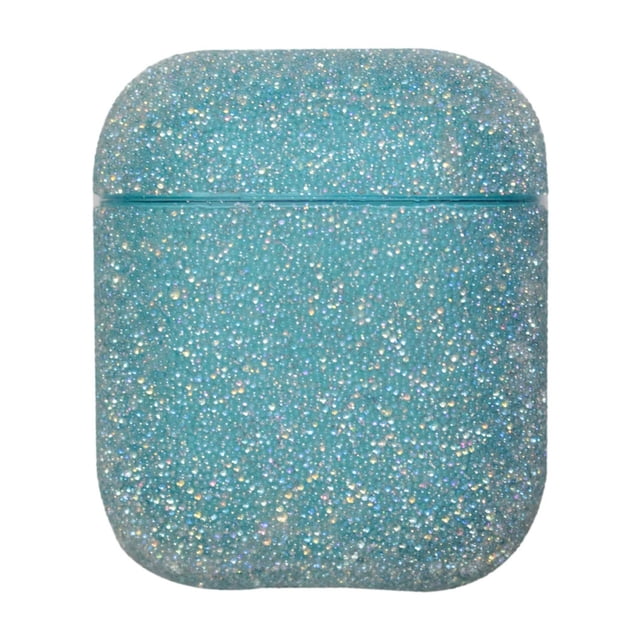 Estuche para auriculares con incrustaciones de diamantes de imitación con protector de auriculares inalámbricos Bluetooth con reemplazo de orificio de carga para Airpods 1/2 Eigraketly EL5532-04B