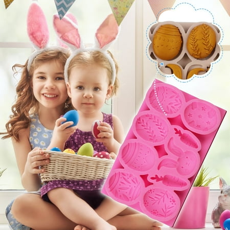 

Mittory 3D Easter Silicone Mold Bunny Fondant Cake Mold Chocolate Mold